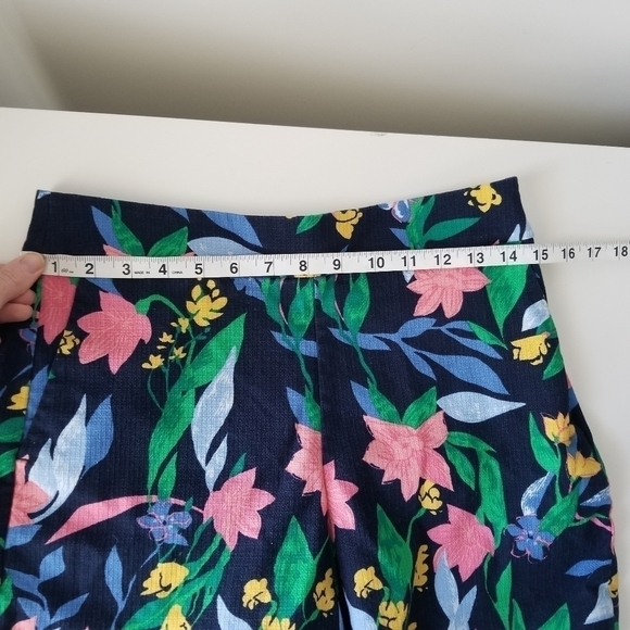 J Crew Floral Basketweave Short with Side Zip Size 4 - Picture 10 of 13